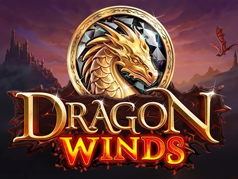 Dragon Winds slot logo by Skywind Group at PlayZilla