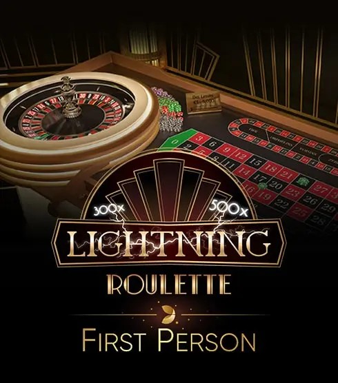 First Person Lightning Roulette logo – Live Dealer by Evolution at PlayZilla