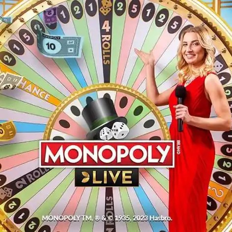 Monopoly Live slot visual from Evolution available on playzilla-casino.gr